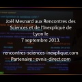 Joël Mesnard : 46 ANS DE RENCONTRES AVEC LES TÉMOINS D'OVNIS