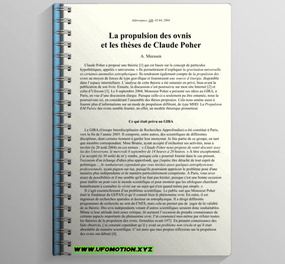 La propulsion des ovnis et les thèses de Claude Poher