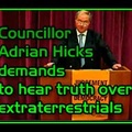 Councillor Adrian Hicks demands to hear truth over extraterrestrials 